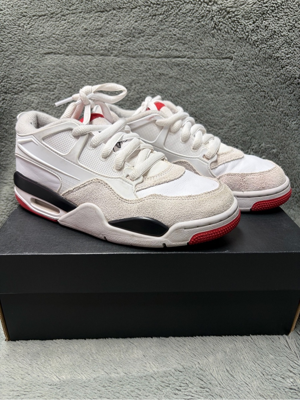 Jordan kids shoes red and white interior label